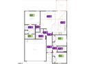 Layout of home design showcasing primary bedroom, Gathering area, nook, kitchen, and additional bedrooms at 130 Chestnut Oak Ln, Lillington, NC 27546