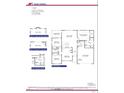Detailed floor plan featuring three bedrooms, two baths, a two-car garage, and a covered patio at 21 Shoreline Dr, Lillington, NC 27546