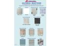 Material selections, featuring various walls, countertops, cabinet options, and siding styles for a new home at 21 Shoreline Dr, Lillington, NC 27546