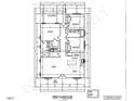Blueprint displaying the layout of the first floor, including the living room, kitchen, bedrooms, and bathrooms at 81 Pond View Ct, Rocky Mount, NC 27801