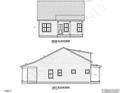 Blueprint of the home showcasing the back elevation, design, and architectural details at 81 Pond View Ct, Rocky Mount, NC 27801