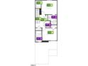 Second floor layout of the primary bedroom, two additional bedrooms and two bathrooms at 10538 Brookside Reserve St, Raleigh, NC 27614