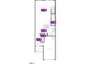 Layout of first floor showing the entry, powder room, kitchen, great room and garage at 10553 Brookside Reserve St, Raleigh, NC 27614
