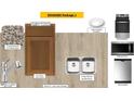 Package 4 featuring granite countertops, wood cabinets and stainless steel appliances at 10553 Brookside Reserve St, Raleigh, NC 27614