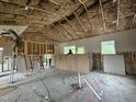 Spacious room shows framing and insulation, awaiting drywall and finishing touches at 107 Tee Dr, Selma, NC 27576