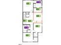 Second level floorplan featuring bedrooms and bathrooms at 114 Malbec Dr, Chapel Hill, NC 27516