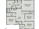 A well designed floor plan features four bedrooms, three bathrooms, a loft, laundry, and multiple walk-in closets at 164 E Victory View. Ter, Smithfield, NC 27577