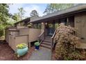 Charming home exterior features a cozy entrance with lovely landscaping and inviting curb appeal at 33 Stoneridge Cir, Durham, NC 27705