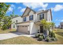 Attractive home showcasing a well-maintained lawn and a two-car garage at 509 Rose Creek Ct, Zebulon, NC 27597