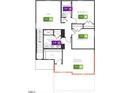 Second floor layout features primary bedroom, bedrooms 2 & 3, loft and linen closet at 952 Emmer St, Rolesville, NC 27571