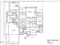 Open first floor layout showcasing the kitchen, great room, Primary suite, and outdoor living space at 4340 Coldwater Springs Dr, Raleigh, NC 27616
