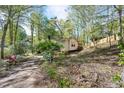 Charming single-story home with a backdrop of mature trees, offering a sense of privacy and seclusion at 6709 Johnsdale Rd, Raleigh, NC 27615