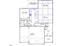 First floor floor plan featuring flex room, kitchen, living, and garage at 245 N Maple Walk Dr # 219, Garner, NC 27529