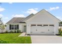 Attractive one-story home with a two-car garage and well-maintained landscaping at 107 Port Charlotte Ct, Sanford, NC 27330