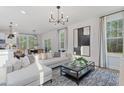 Bright and airy living room with large windows, comfortable seating, and modern decor at 2006 Cross Bones Blvd # 34, Durham, NC 27703