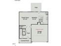 Layout of the main floor including the Gathering room, kitchen, garage, and covered porch at 306 Deodora Ln, Cameron, NC 28326