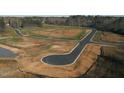 An aerial view of the Forest Bluff Estates land and roads at 3412 Amelia Grace Dr # 43, Fuquay Varina, NC 27526