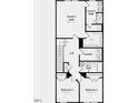 Second floor plan displaying the owner's suite, bedrooms 2 and 3, loft, and laundry room at 111 Sepals Pl, Wendell, NC 27591