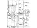 Detailed floor plan showcasing the layout of the home including the kitchen, bedrooms, living areas, and garage at 4330 Medicus Ln, Franklinton, NC 27525
