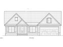 Rendering of a home with a two-car garage and covered porch at 115 Sanders Farm Dr, Smithfield, NC 27577