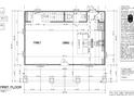 Detailed floor plan of the home's first floor, showcasing the Gathering room, dining area, and kitchen layout at 2654 Lawndale, Durham, NC 27705