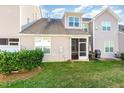 The property features a private backyard, perfect for entertaining and relaxation at 7328 Caversham Way, Raleigh, NC 27617