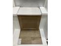 Interior design sample of a cabinet, quartz countertop, and luxury vinyl flooring, creating an elegant space at 311 Chesapeake Commons St # 101, Garner, NC 27529