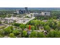 Stunning aerial view showcasing the neighborhood of the home, highlighting its prime location near the business district at 4237 Rowan St, Raleigh, NC 27609