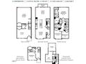 Detailed floor plan showcasing layout of the house, including bedrooms, garage, and living spaces at 687 Bandon Aly, Cary, NC 27513