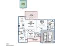Detailed floor plan illustrating the layout of the home's rooms and key features at 173 Silver Tee Ct, Selma, NC 27576