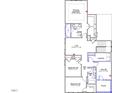 Second floor plan including main bedroom, loft, laundry, and bedrooms with baths at 255 Meadowbark Bnd # 31, Garner, NC 27529
