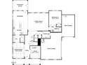 First floor plan showcasing the kitchen, Gathering room, dining room, garage, and study at 138 Alden Way, Angier, NC 27501