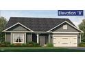 An artistic rendering shows a home with gray siding, a two-car garage and a landscaped lawn at 1737 Pecan Drive # 21, Nashville, NC 27856