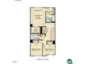 A floor plan illustrating the third floor which includes owner's suite and bedrooms at 472 Carolina Springs Blvd, Apex, NC 27539