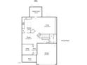 Floorplan of the first floor layout at 91 Cliffdale Rd, Chapel Hill, NC 27516