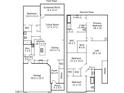 Detailed two-story floor plan showcasing bedrooms, living spaces, kitchen, and screened porch at 512 Flip Trl, Cary, NC 27513