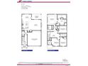 Floor plan showcasing the layout of the home, including the kitchen, bedrooms, and living areas at 177 Kipling Creek Dr, Fuquay Varina, NC 27526