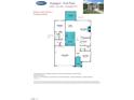 First floor plan showcasing the layout including the kitchen, great room, and garage at 1813 Harrell Cv Ct # 182 Voyageur Fc, Fuquay Varina, NC 27526