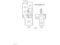 Floor plan showcasing the layout of a home with labelled room dimensions at 518 Judge Ct, Durham, NC 27703