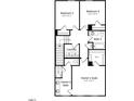 Third floor layout including the owner's suite, bath, laundry, and two additional bedrooms at 410 Rowe Way, Knightdale, NC 27545