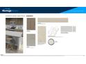 Interior finish selection showcasing Essence design elements, including flooring, cabinets, and backsplash at 1054 Winding Spring Dr, Mebane, NC 27302