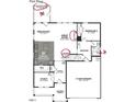 First floor layout featuring great room, study, mudroom, breakfast area, and two-car garage at 1248 Dimaggio Dr # 37, Raleigh, NC 27616