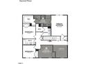 Second floor layout featuring four bedrooms, two bathrooms, laundry room, and loft at 1248 Dimaggio Dr # 37, Raleigh, NC 27616