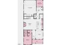Detailed first-floor floor plan showing the layout of the kitchen, gathering room, garage, and bedroom at 1248 Hardin Hill Ln, Knightdale, NC 27545