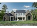 Rear view of a stunning home with a pool and well-maintained yard at 516 Transylvania Ave, Raleigh, NC 27609
