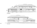 Detailed front elevation featuring brick, stone accents, and a parapet at 164 Blufftonwood Dr # 35, Pittsboro, NC 27312