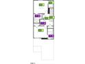 Floorplan featuring the second floor layout including the primary bedroom and bathroom at 10524 Brookside Reserve St, Raleigh, NC 27614