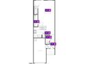 Floor plan of the first level showing kitchen, great room, powder room, garage, and porch at 10542 Brookside Reserve St, Raleigh, NC 27614