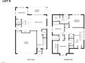 Detailed floor plan displaying the layout of both floors of the home at Lot 9 Powell Dr, Raleigh, NC 27606