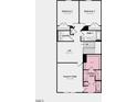 Second level floorplan with owner's suite, owner's bath, loft, two bedrooms and bath at 8724 Wardle Ct, Wake Forest, NC 27587